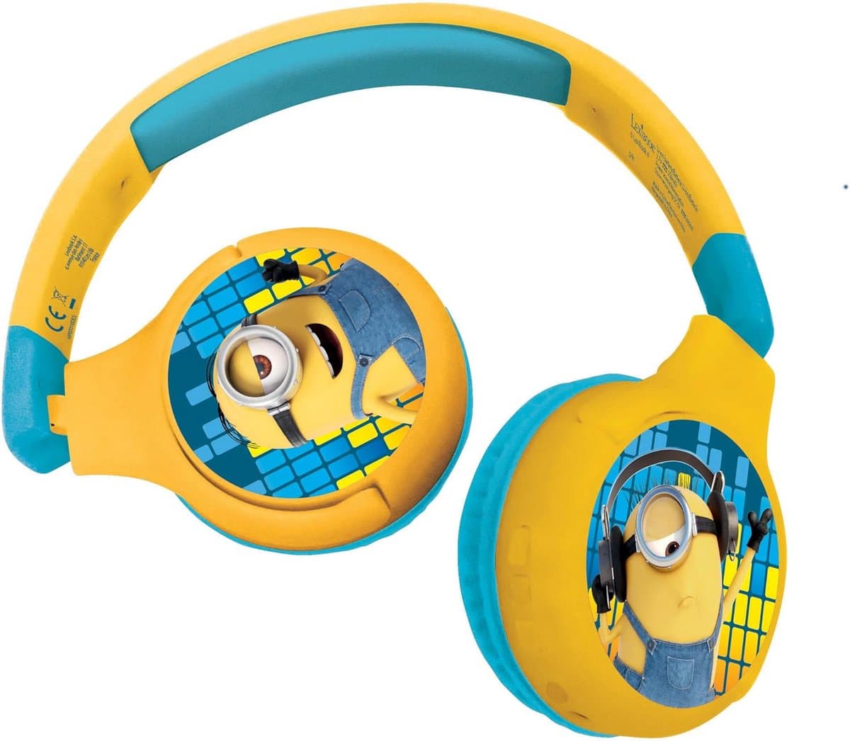 2-in-1 Bluetooth Koptelefoon met Draad voor Kinderen - Draadloos, Opvouwbaar, Geluidsbegrenzing