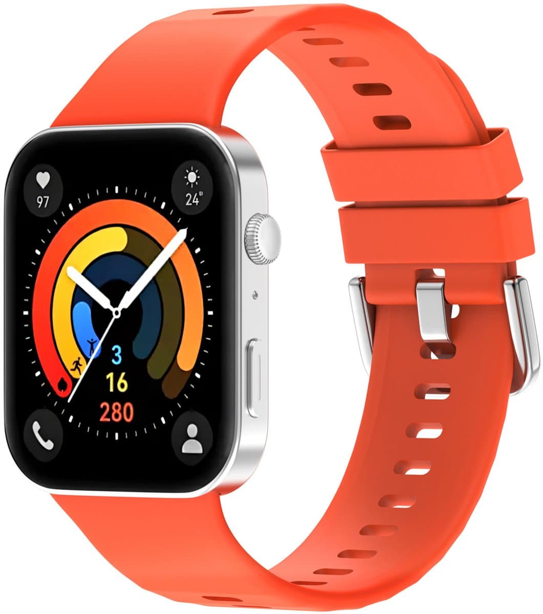 Siliconen bandje - Geschikt voor Huawei Watch Fit 3 - Oranje