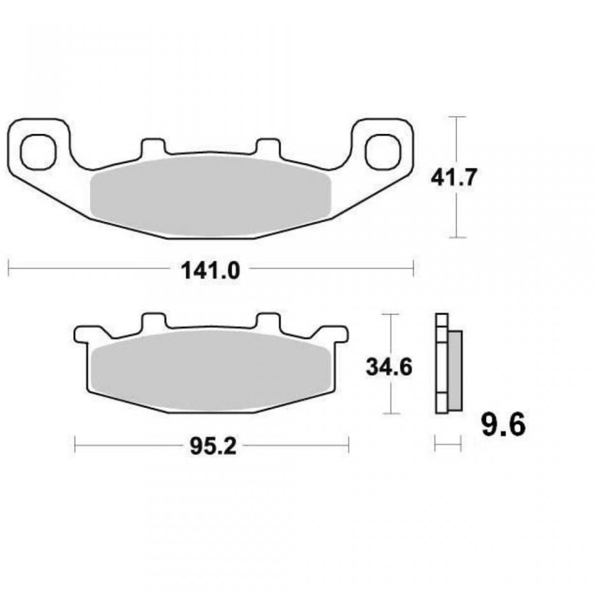 Plaquette de frein Vesrah pour Moto Kawasaki 750 ZR Zephyr 1991 à 1999 AVG / AVD / AR Neuf