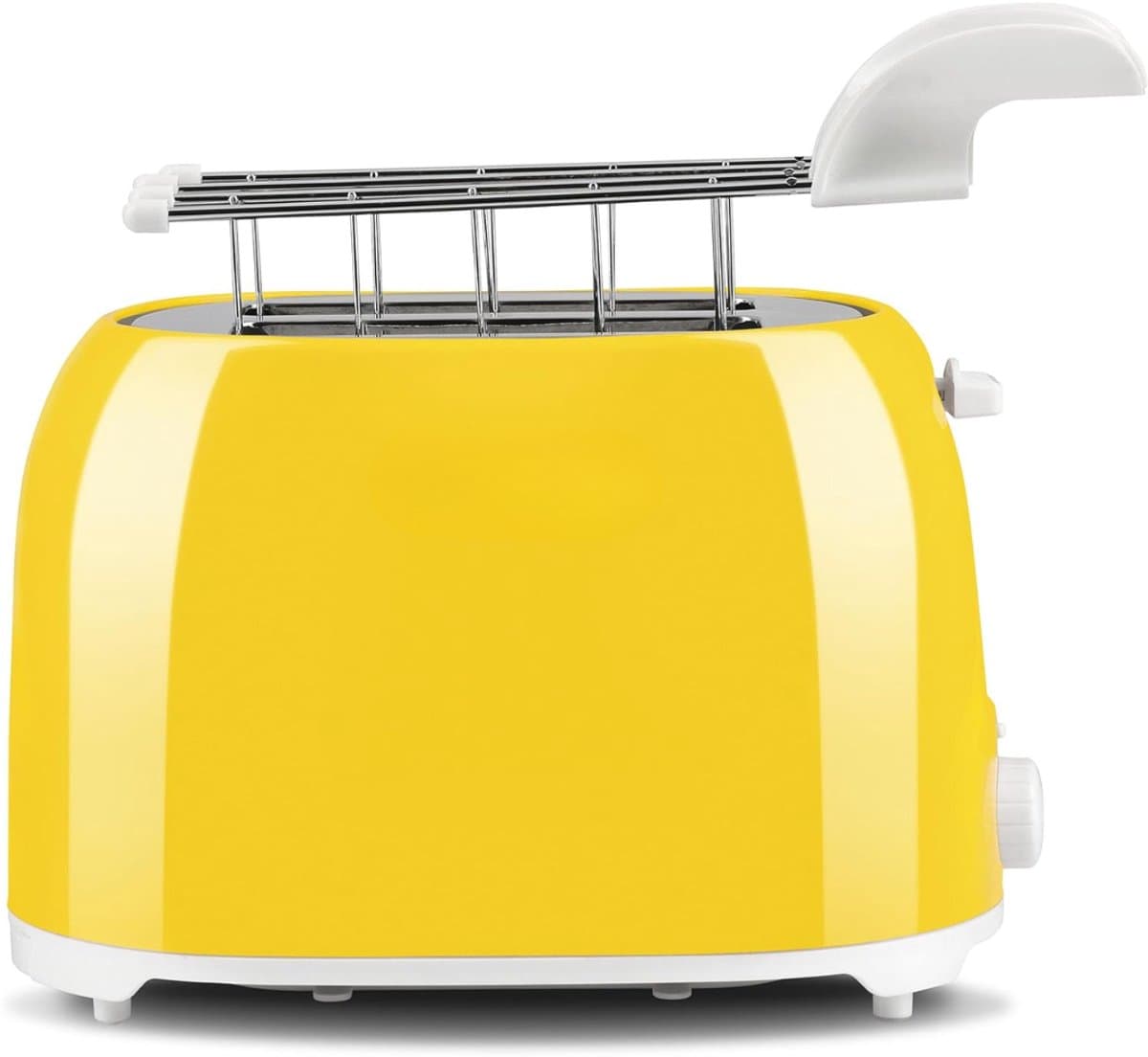 RVV® Tosti apparaat broodrooster - Tosti apparaat - Tosti broodrooster - Geel - ‎27cm x 17cm x 18cm