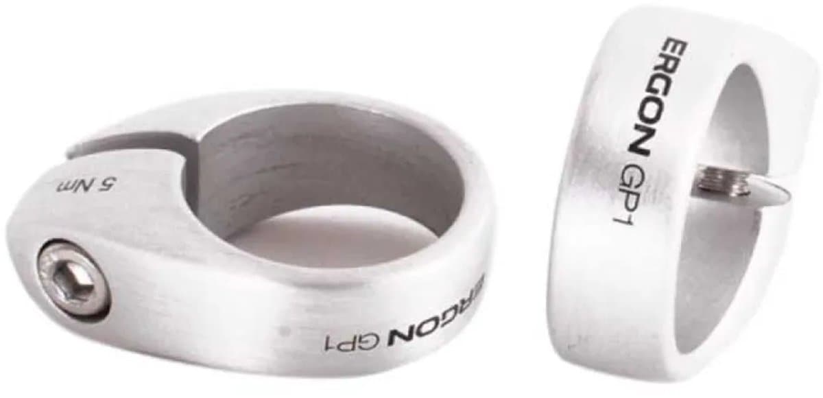 Ergon Gp1 Fiets Handvat Vergrendelingsring Zilver
