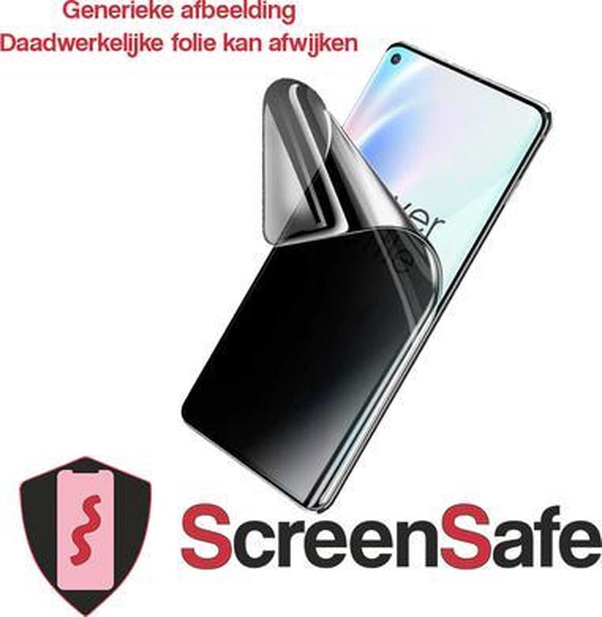 ScreenSafe High Definition Hydrogel screenprotector Oppo F7 Slagvast / Privacy (AAA)