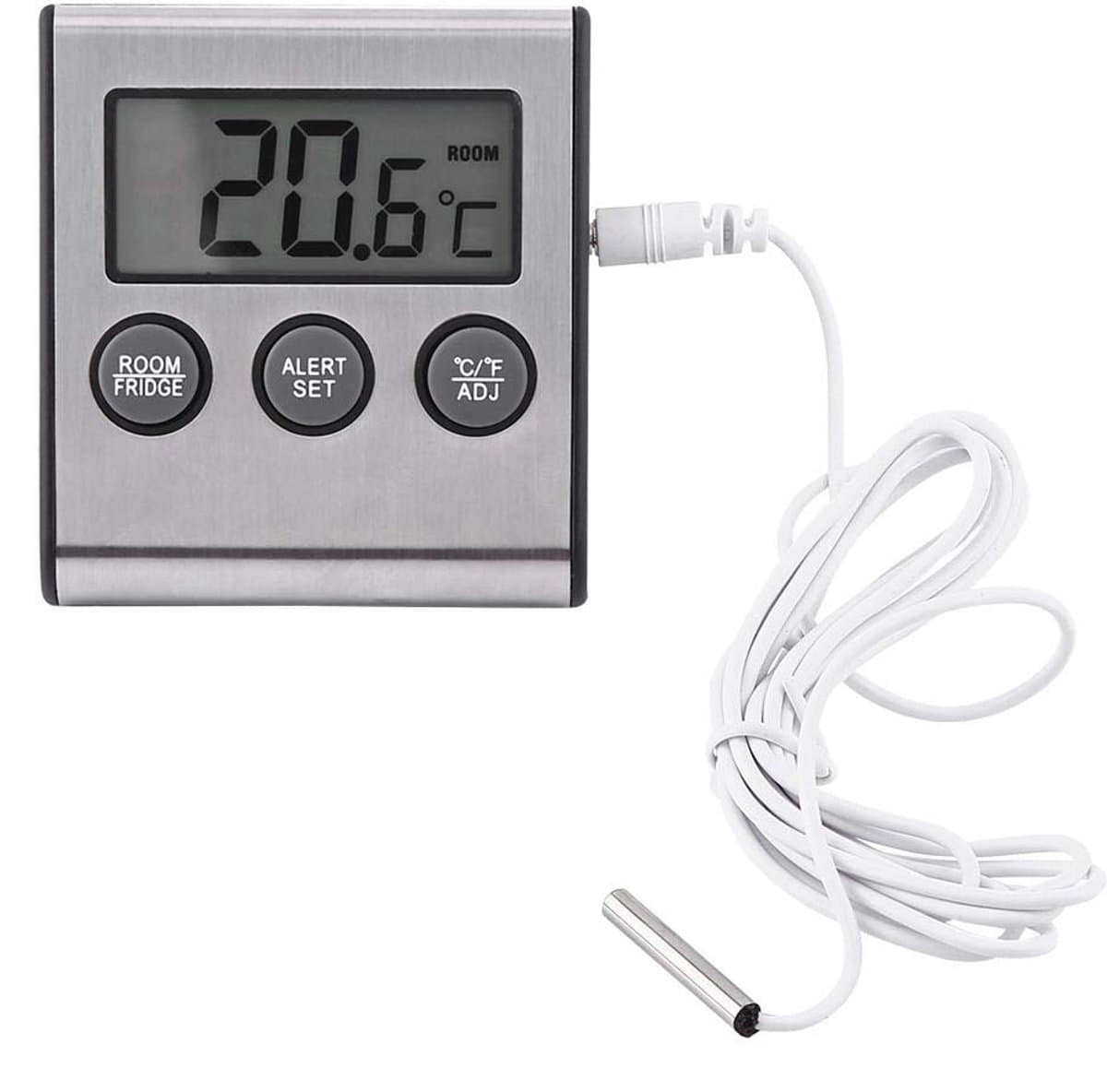 Digitale Koelkast Thermometer met LCD Display en Alarm