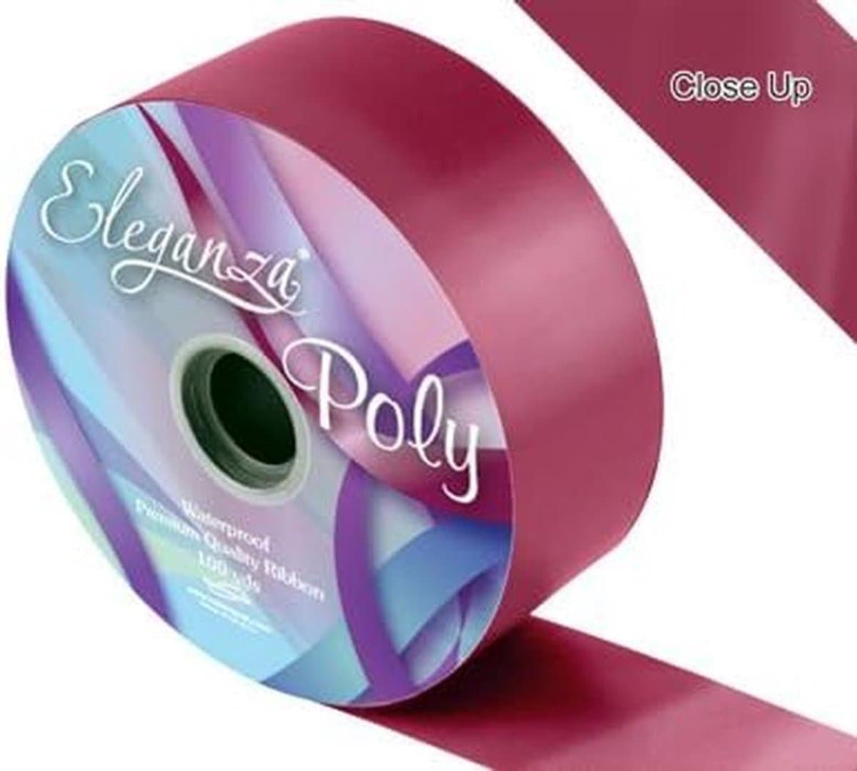 Waterdicht Poly Lint Bordeaux Rood 50mm Breed - 91 Meter Rol
