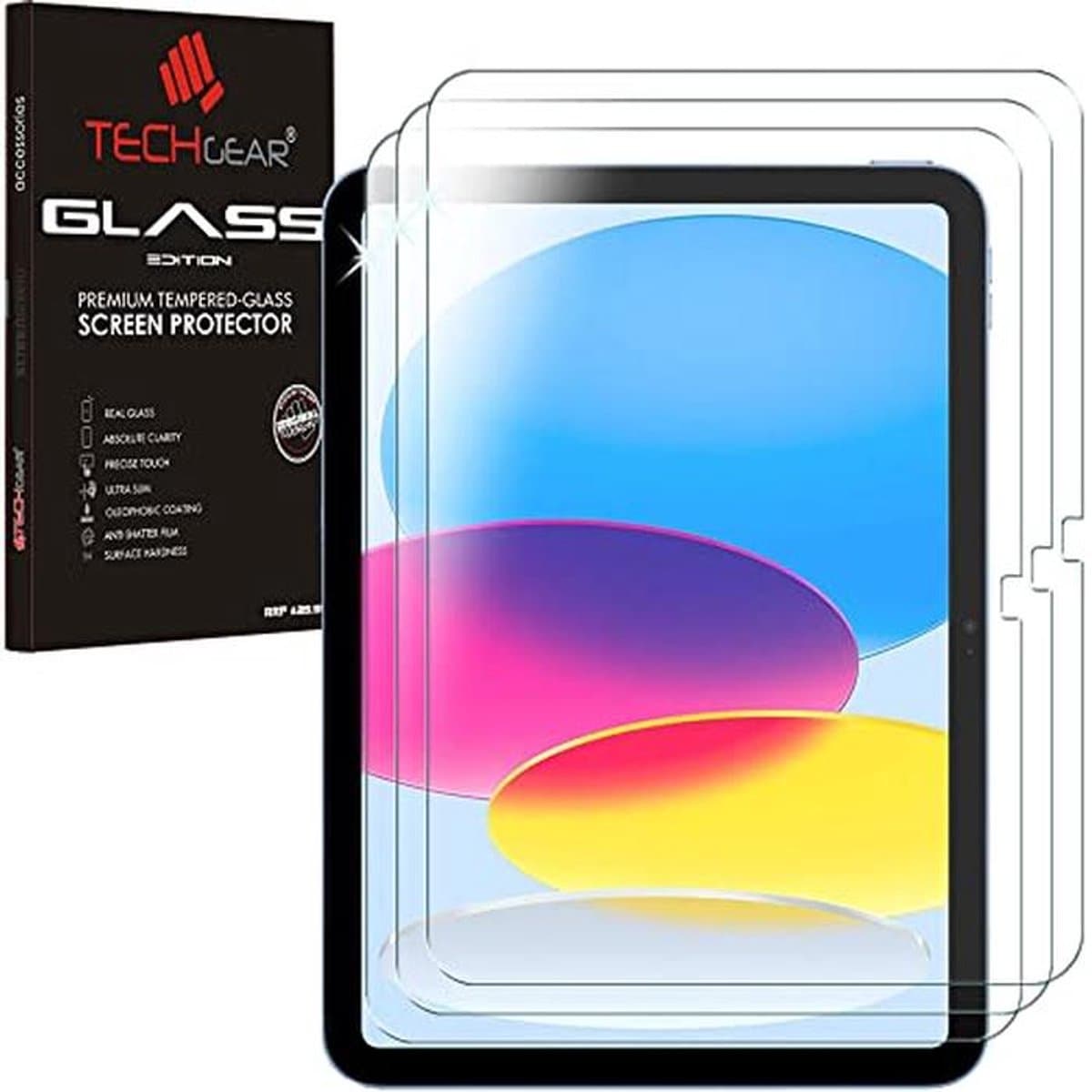 3-pack iPad 10 10.9 inch 2022 Schermbeschermer van Geharde Glas - Krasbestendig en Kristalhelder