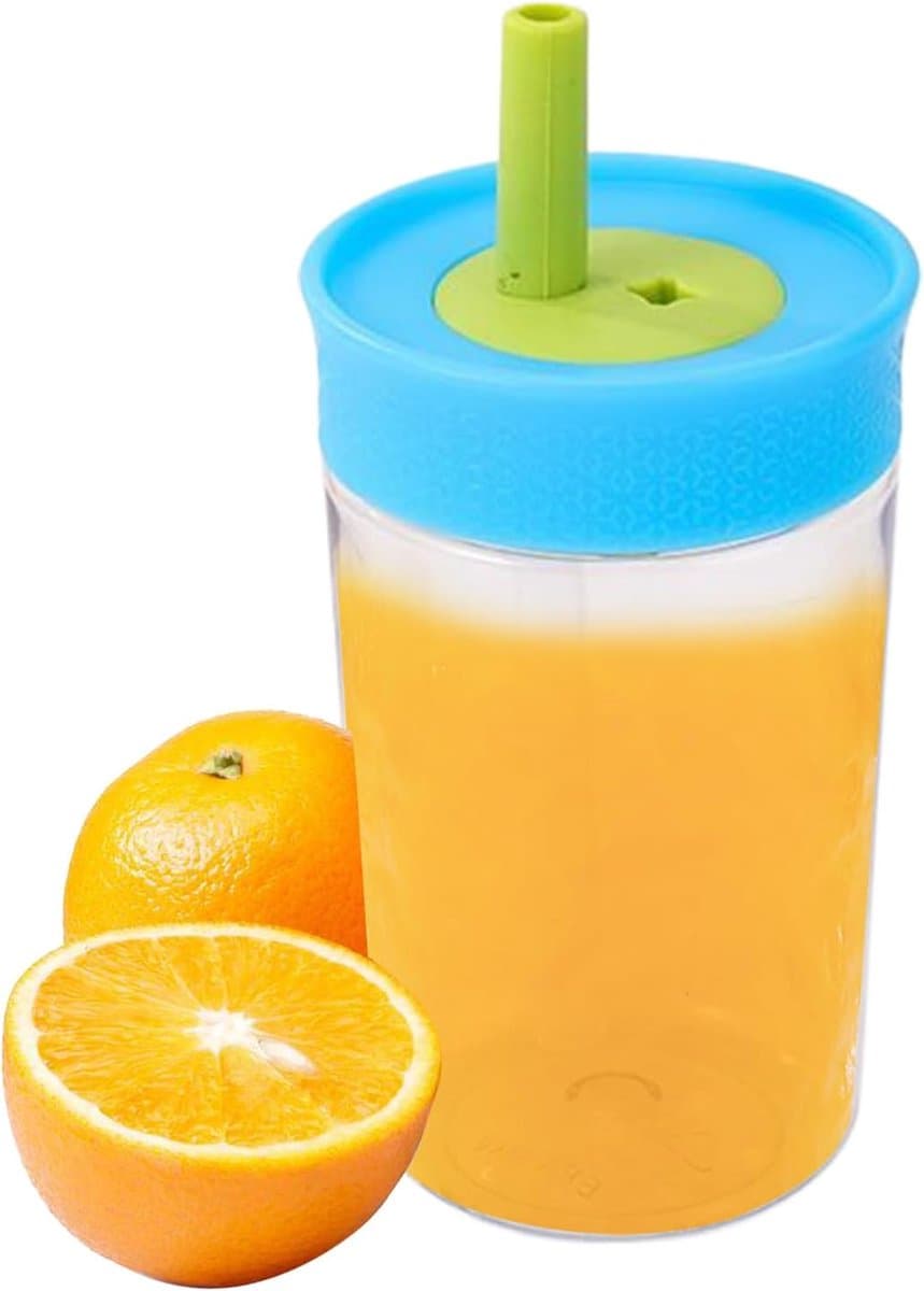 Tuitbekers Voor Kinderen - Lekvrije Drinkflessen - Buitenactiviteiten en School - Vaatwasserbestendig Ontwerp - 7x7x17.5 cm