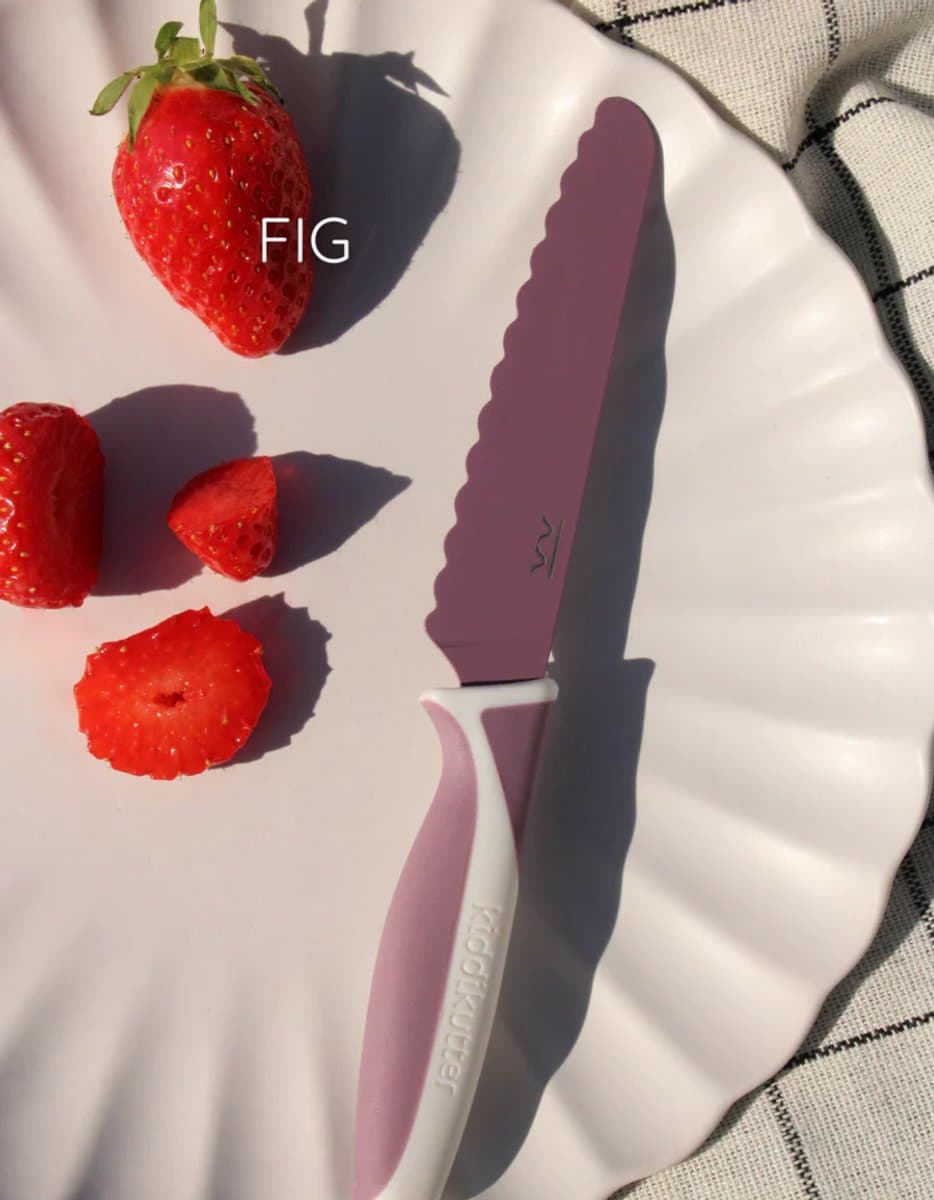 KiddiKutter Fig - - kindermes - kinderbestek - kinderservies - mes