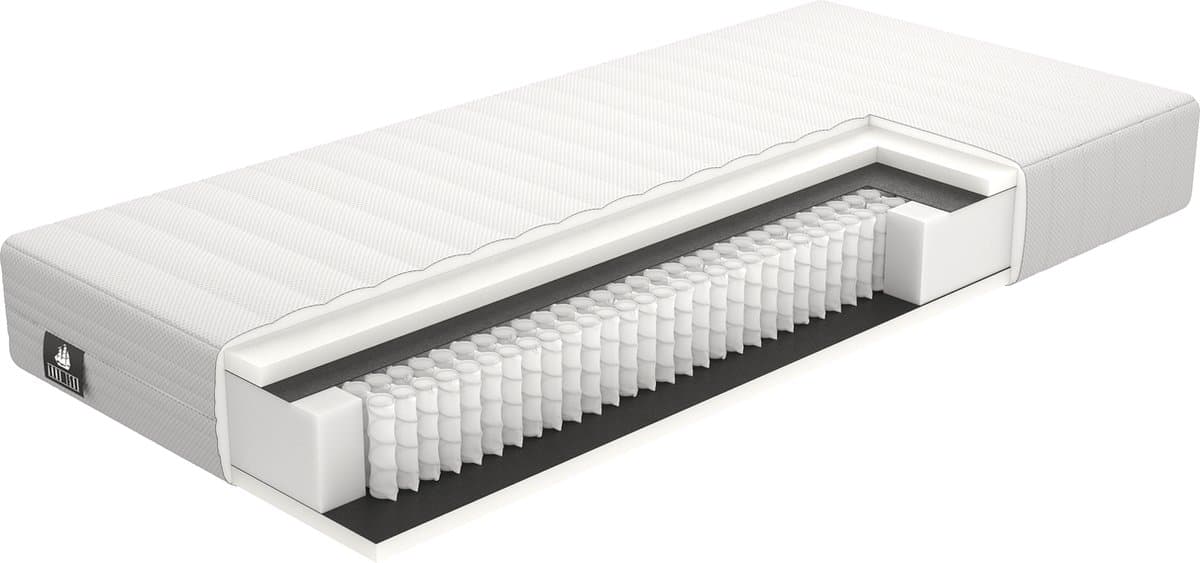 Anno 1588 Matras Nasa Supreme 400 - Visco Traagschuim - 400 Pocketveren - 25cm dik - 120x200