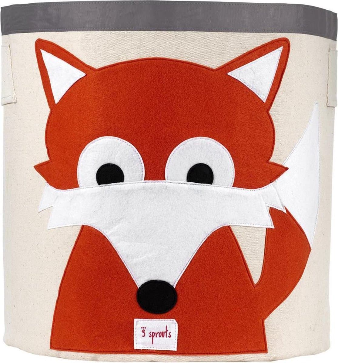 3 Sprouts - Storage Bin - Orange Fox /Furniture /Orange Fox