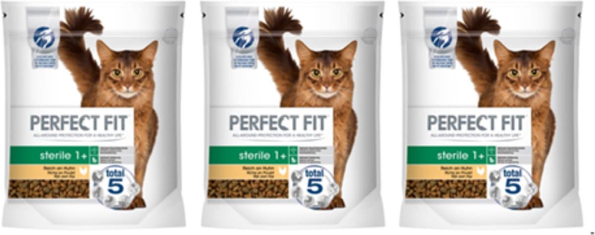 Perfect Fit Sterile Adult 1+ Brokjes - Kip - Kattenvoer - 3 x 750g