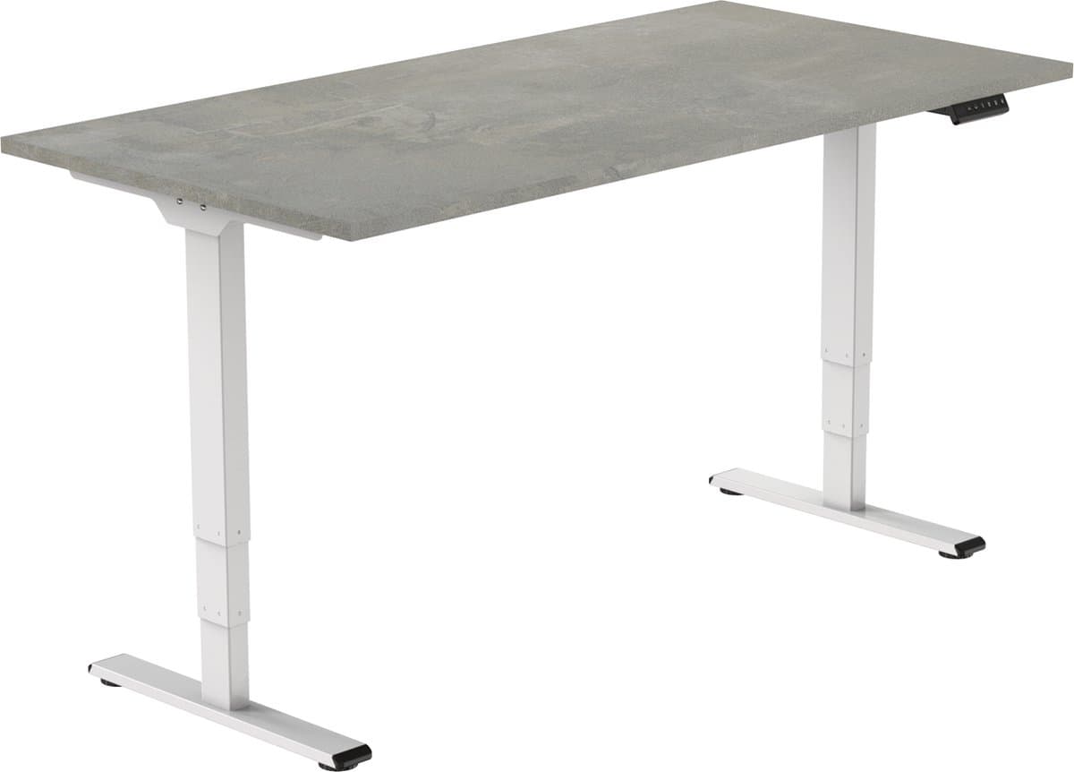 OrangeLabel zit/sta bureau Eco frame wit maat 160x80cm. Voldoet aan de NEN EN 527. Inclusief Oxyd blad.