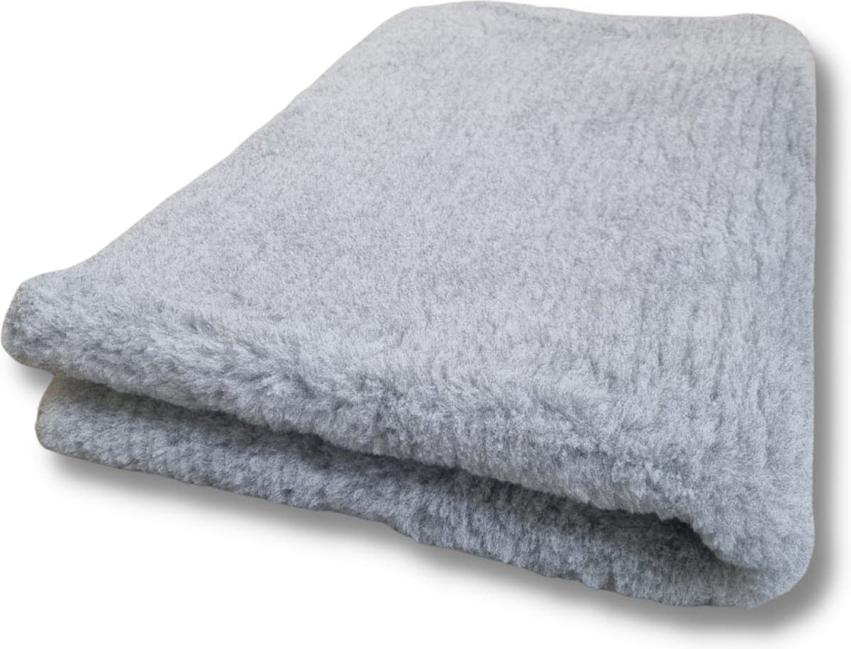 Vetbed Grijs Effen - Antislip Hondenmat - Hondenbed - Hondenmatras - Benchmat - 150 x 100 CM - Machine Wasbaar
