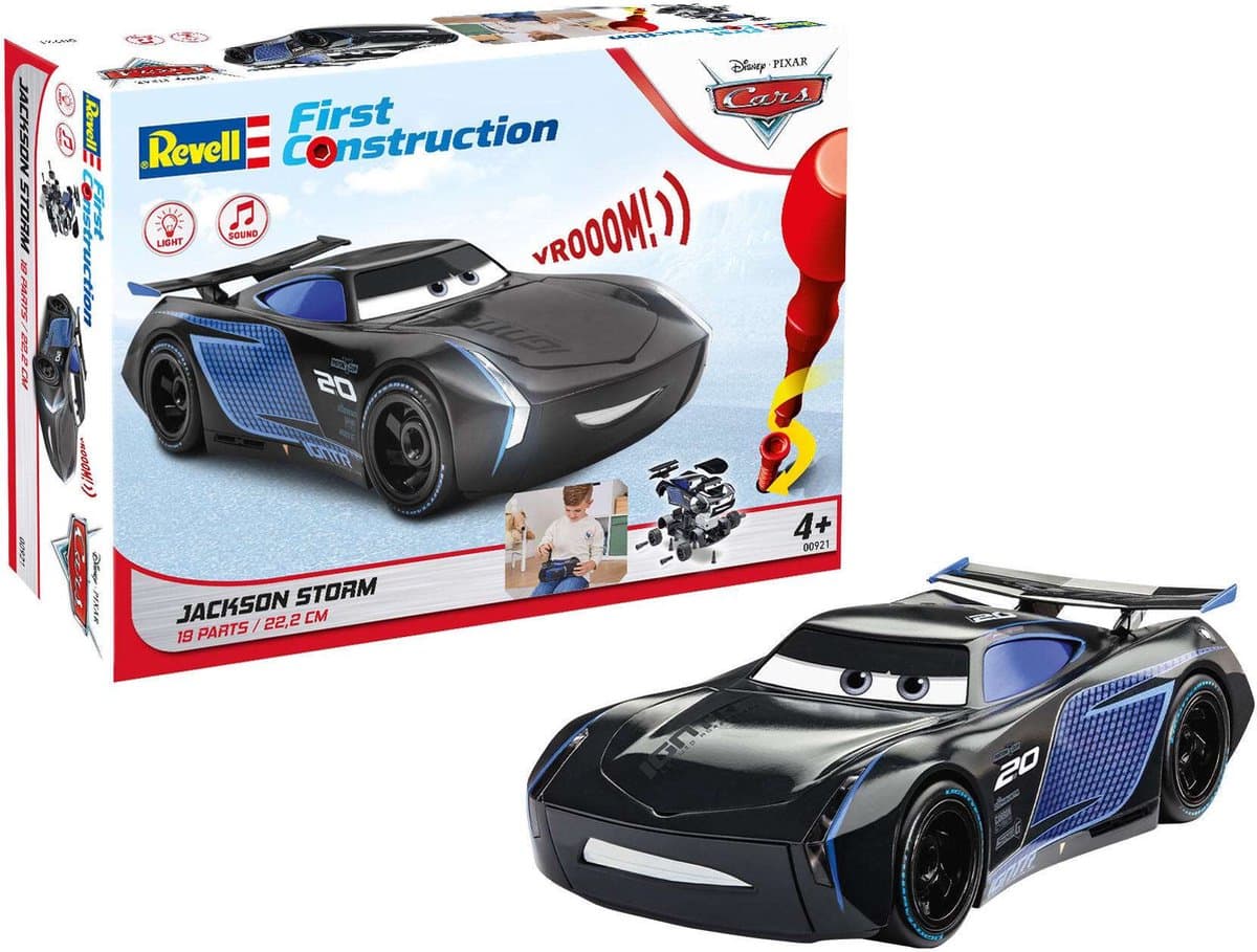 Revell Modelbouwpakket Militaire voertuigen - 00921 Jackson Storm Disney Cars - Light - Sound - First Construction Plastic - 1:20 - Modelbouw