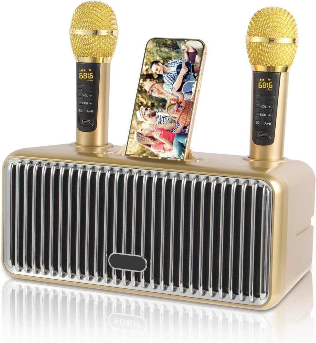 Karaoke Set Voor Volwassenen - Karaoke Set Met 2 Microfoons - Karaoke Set Voor tv - Karaoke set draadloze microfoon