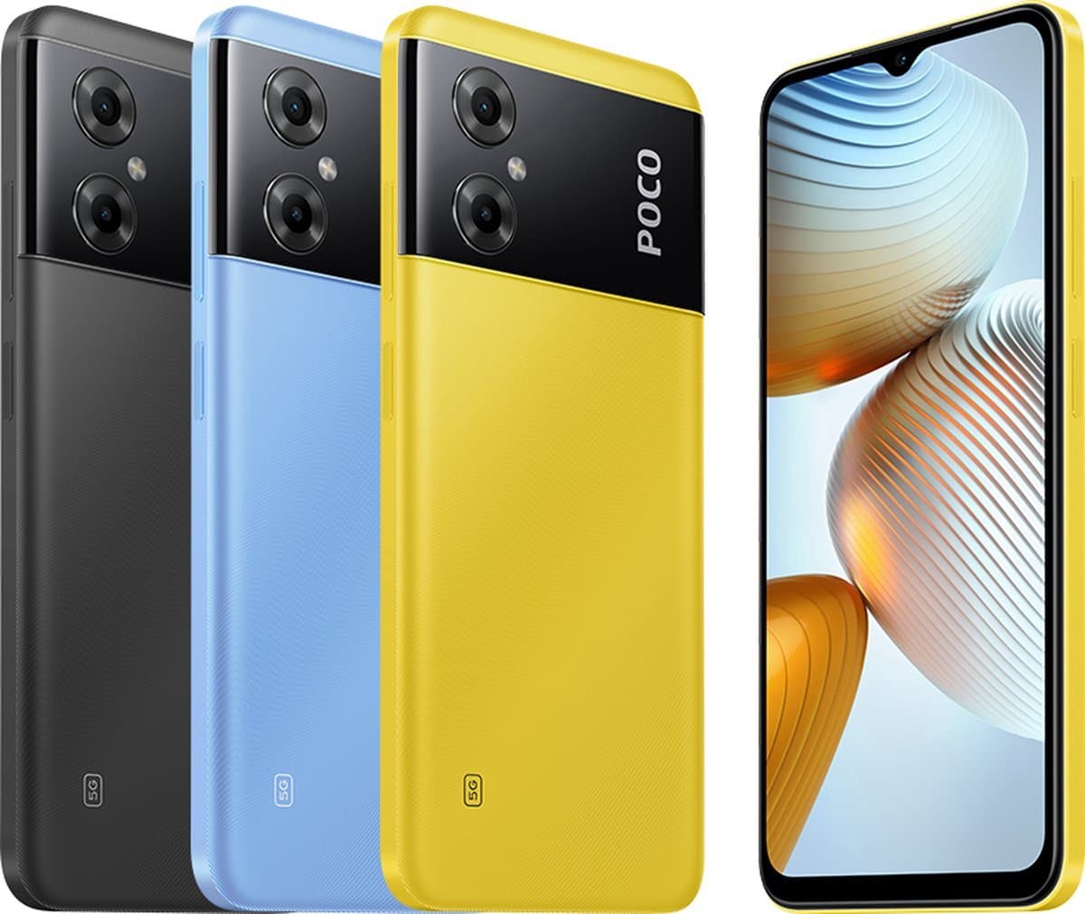 Smartphone Poco M4 Black 64 GB 4 GB RAM Mediatek Dimensity 700 6,58“