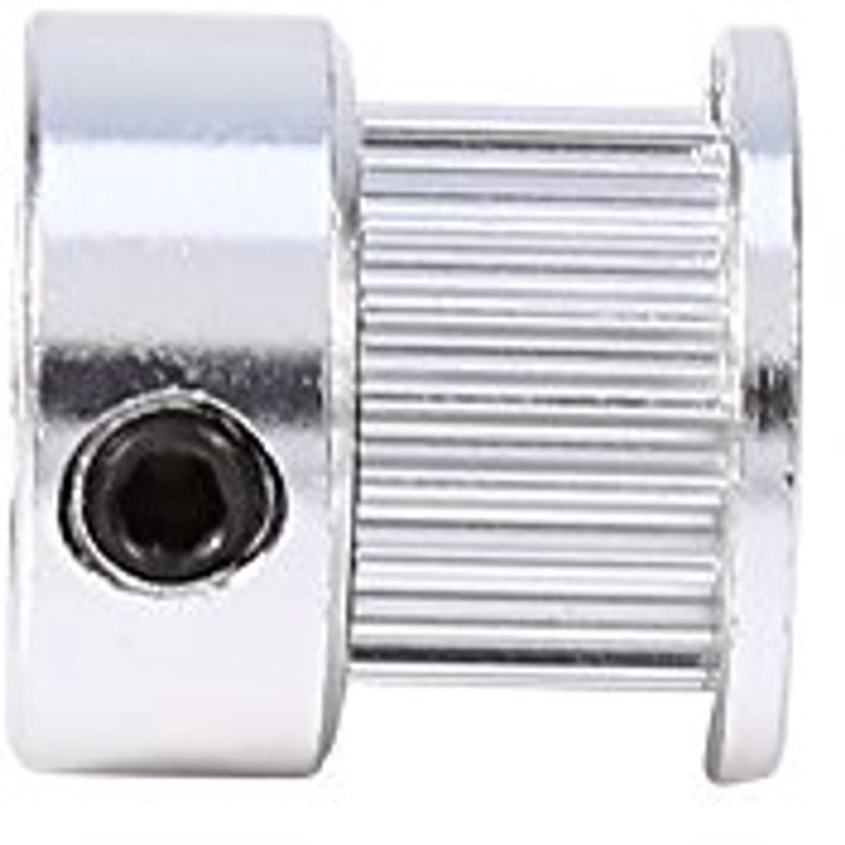 2 Alumininium Timing Pulley's - 20 Tanden Flens - 8mm Bore voor 3D Printer