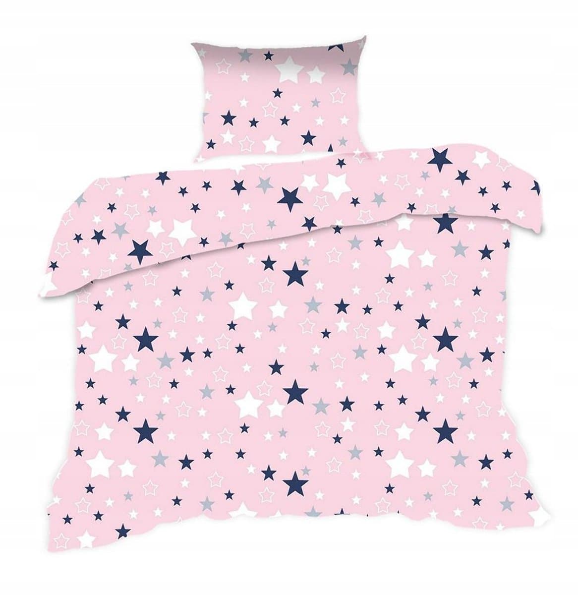 Kinderbeddengoed 140x200 cm Katoen Roze Sterren