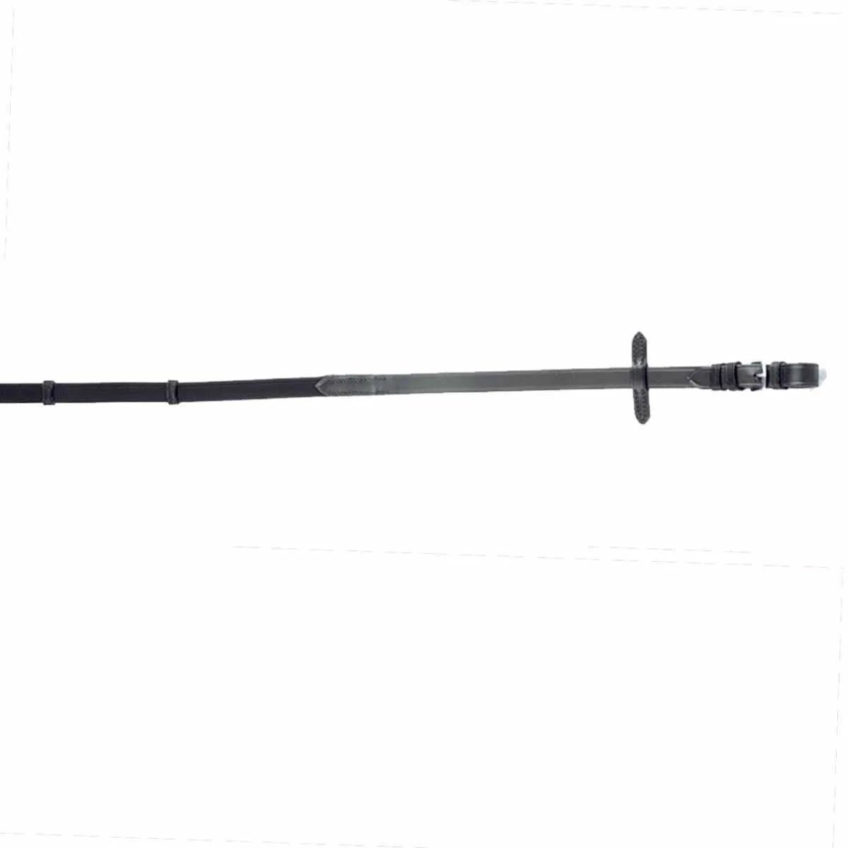 Pagony Rubber Doorweven Bandteugel - Maat: 1 - Zwart - Rubber