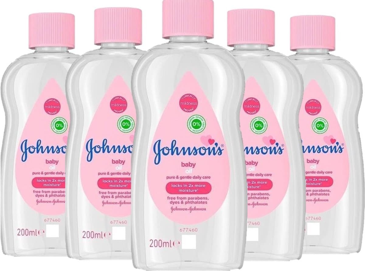 Johnson's Baby - Baby Olie - 5 x 200 ml - Voordeelverpakking