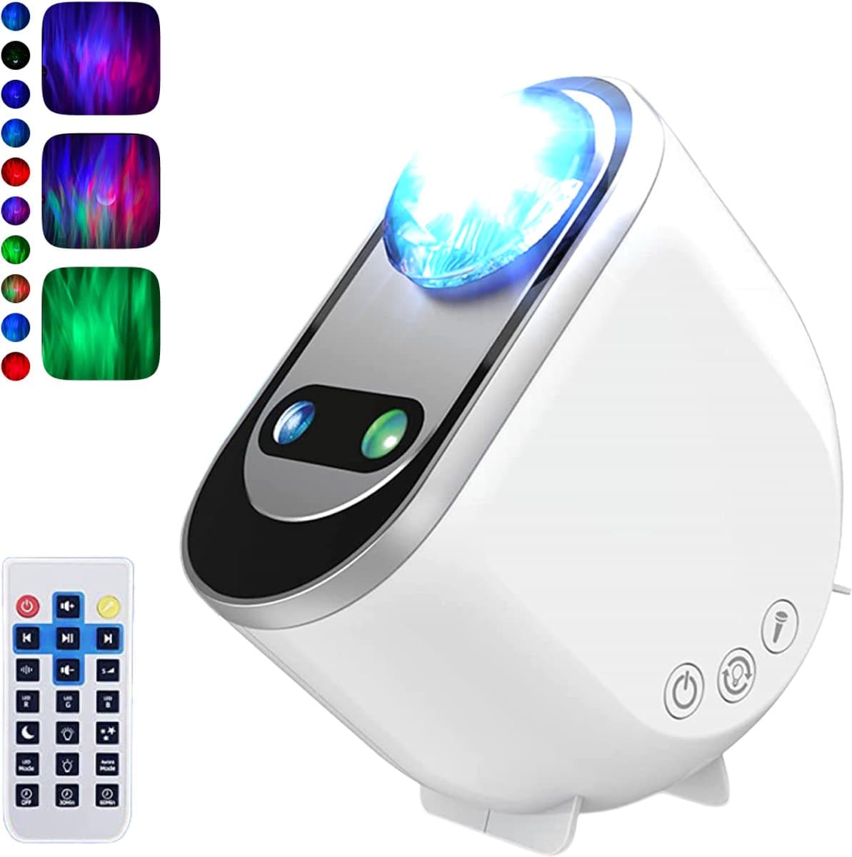 BALORS® Northern Lights Projector - Met App - Aurora Sterrenhemel Projector - Galaxy lamp - Noorderlicht Projectorlamp - Nachtlamp met timer - Nachtlampje - Wit