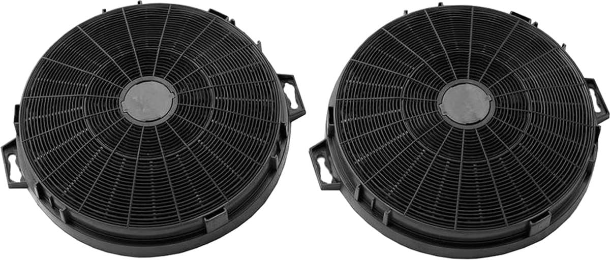 AllSpares Koolstoffilter (2St.) voor Afzuigkappen geschikt voor Galvamet X39.C90 / X37.C90 / X36.90 / X37.90 (Ø210x33mm)