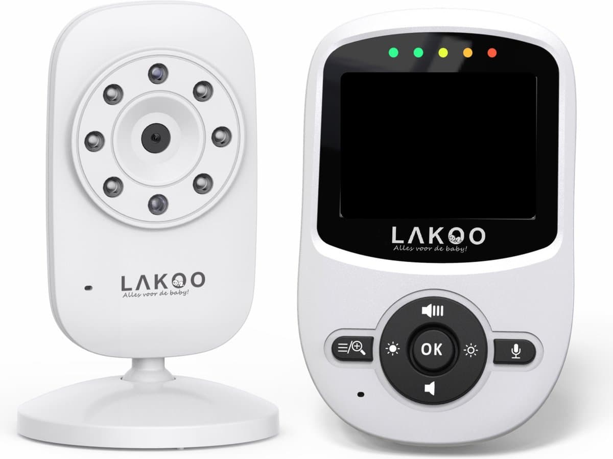 LAKOO MiniGuard Vision B - Babyfoon met monitor - Babyfoon - Compacte Babyfoon met Monitor & Camera