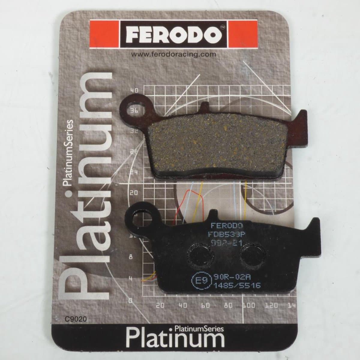 ferodo remblokje voor motor yamaha 400 wr 2001 tot 2002 ch04w/cj02w / ar nieuw