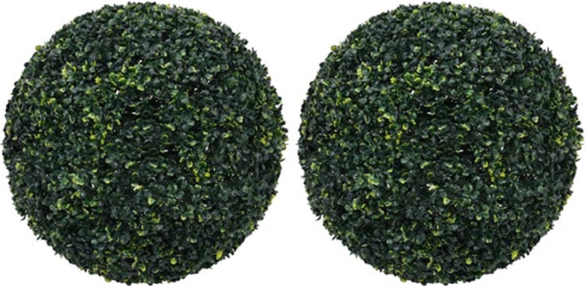 AORTA Kunstmatige Buxusballen - 52 cm, groen, 2 stuks