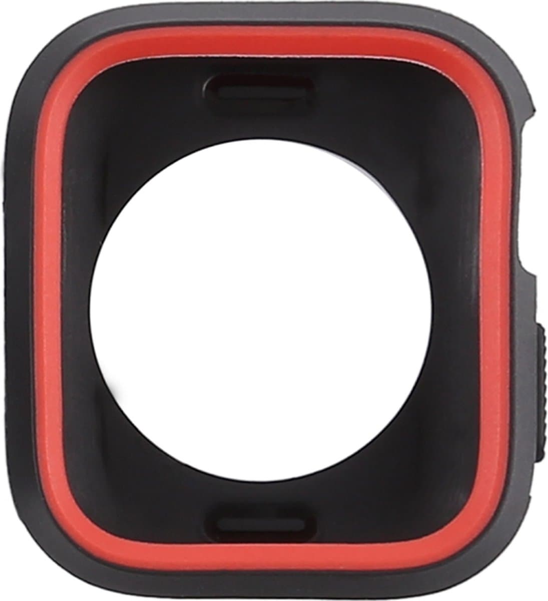Beschermende watch case - hoesje - geschikt voor Apple Watch Series 4/5/6/SE - 40 mm - zwart-rood