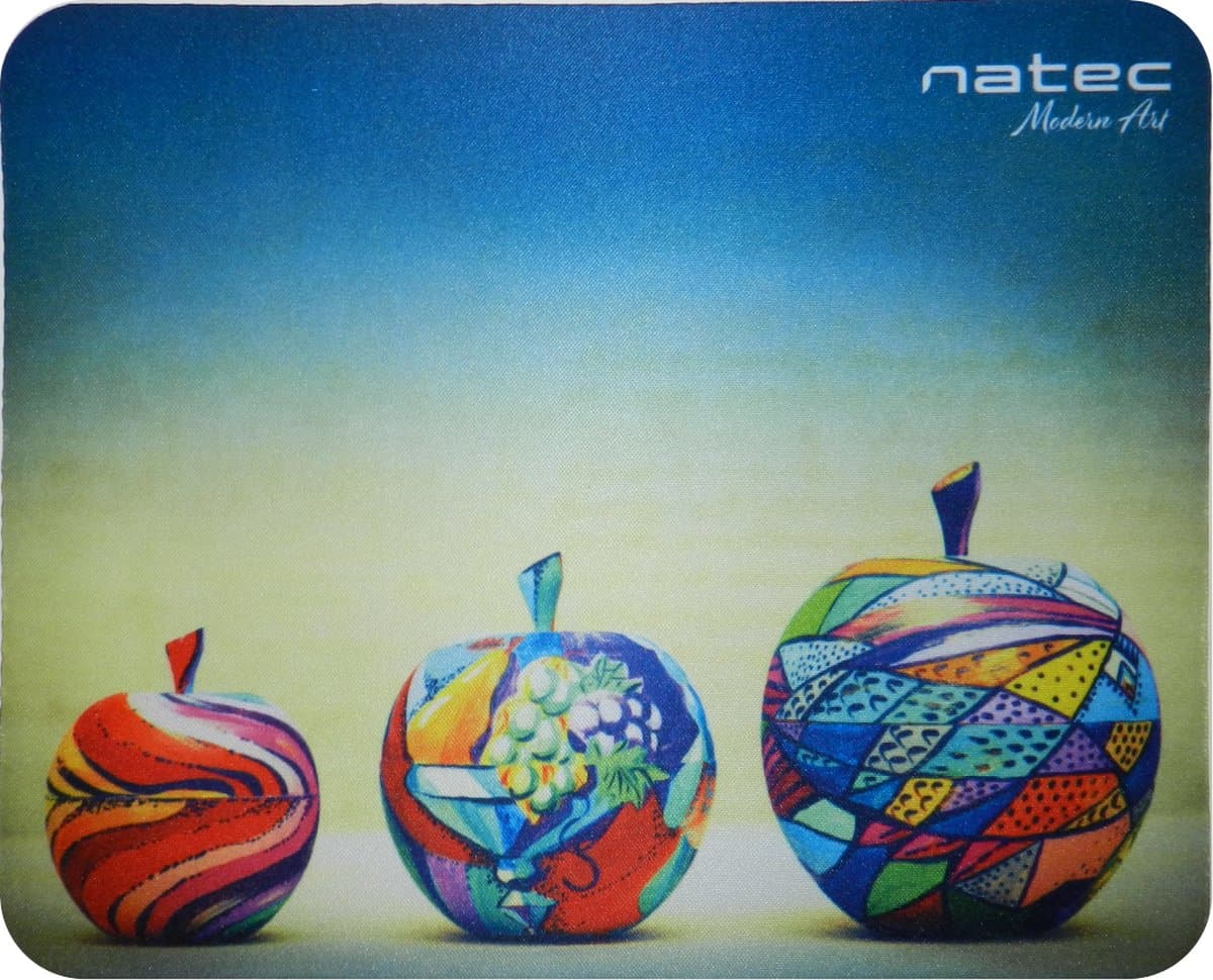 NATEC-NPF-1432- muismat- Multi kleuren- appels
