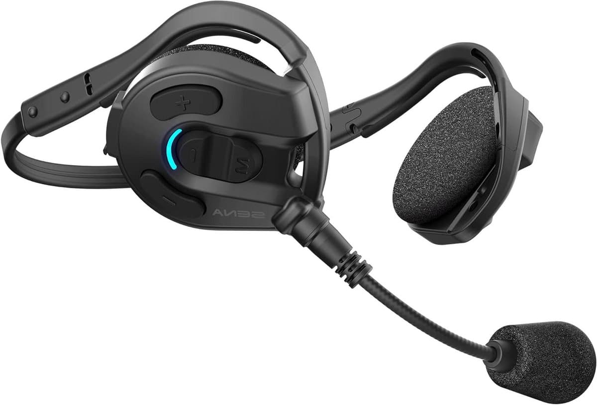 Mesh Intercom Headset - Communicatie Headset - Outdoor Activiteiten - Comfortabel met Helm - Eén maat - Zwart