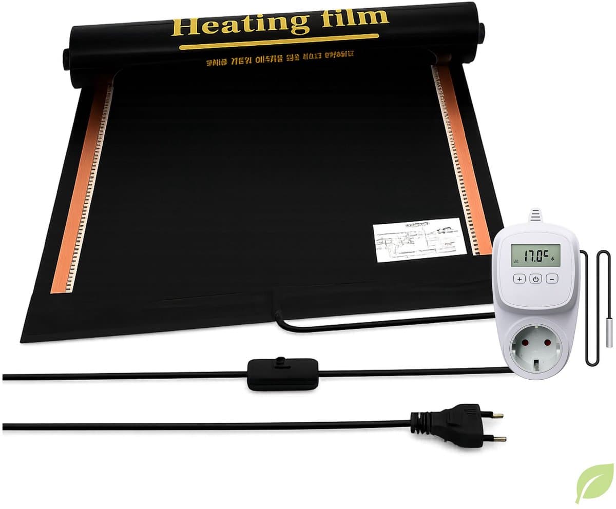 Durensa® karpetverwarming - Plug in thermostaat -100*140 cm - 308 Watt
