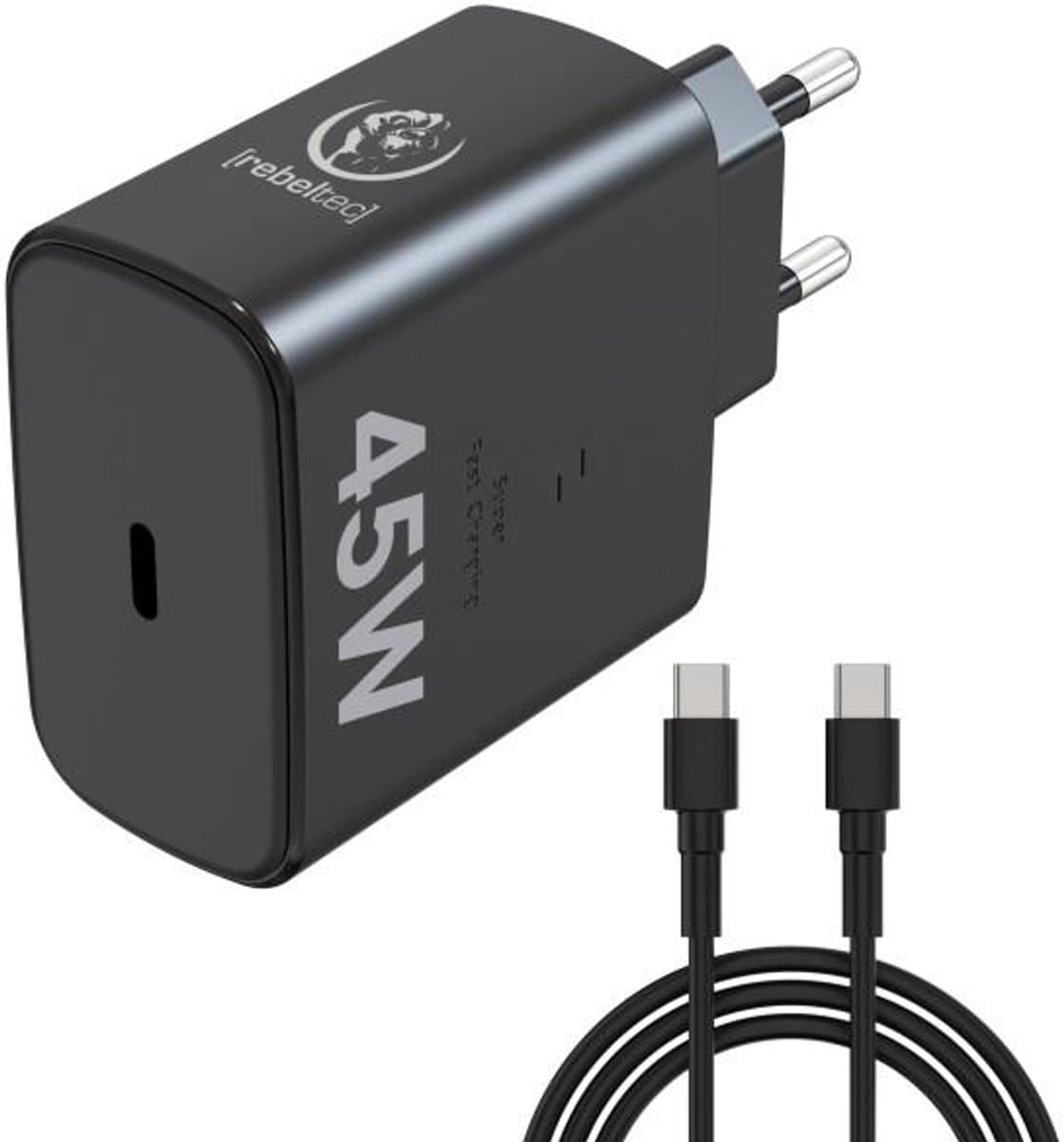 Rebeltec H1045 Serie - Netlader - 1 Kanaal - USB-C - Zwart
