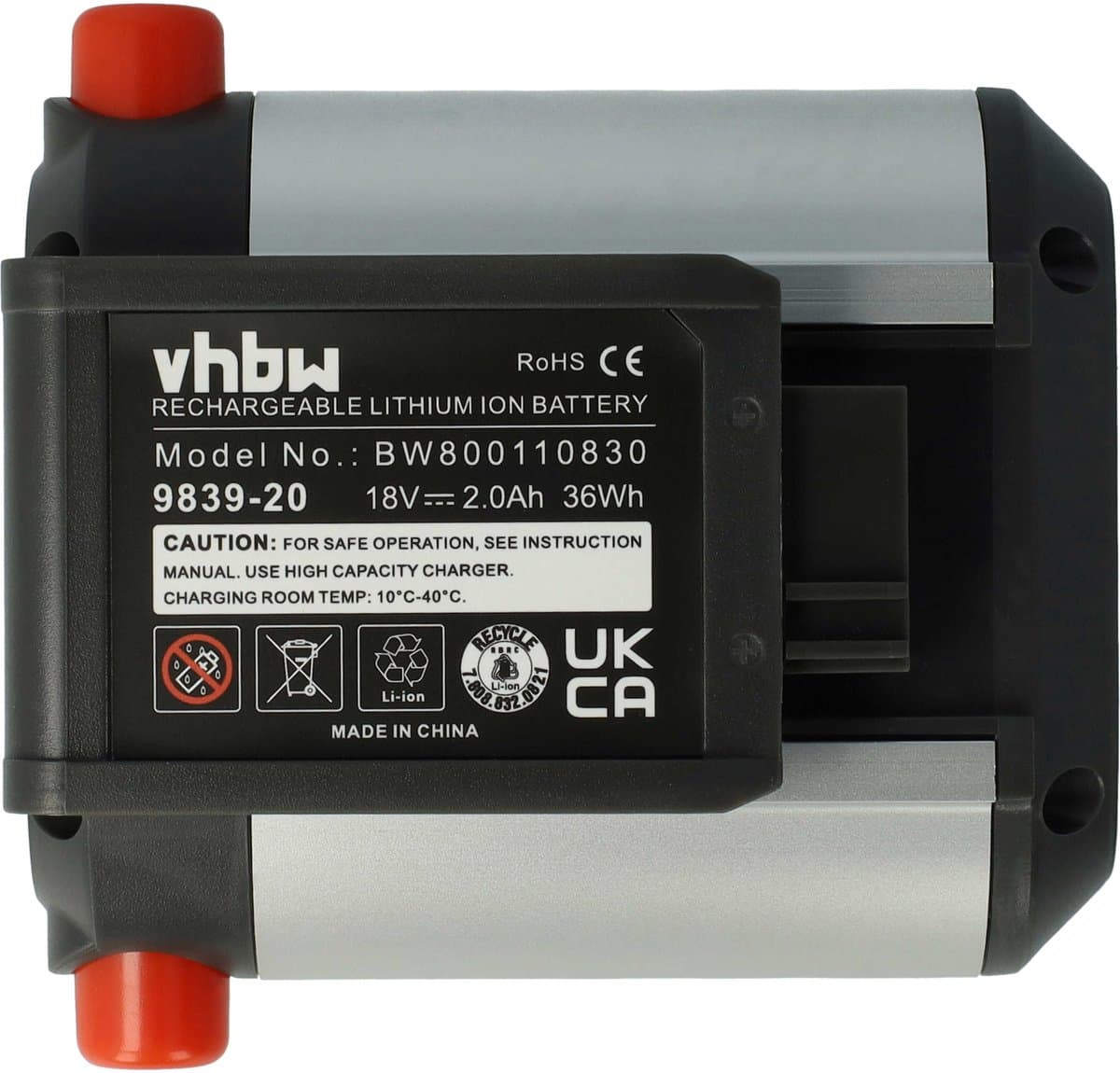 VHBW-accu compatibel met Gardena EasyCut Li-18/23 R (9823-20) grasmaaier, grasschaar, heggenschaar, tuingereedschap (2000mAh 18V Li-Ion)