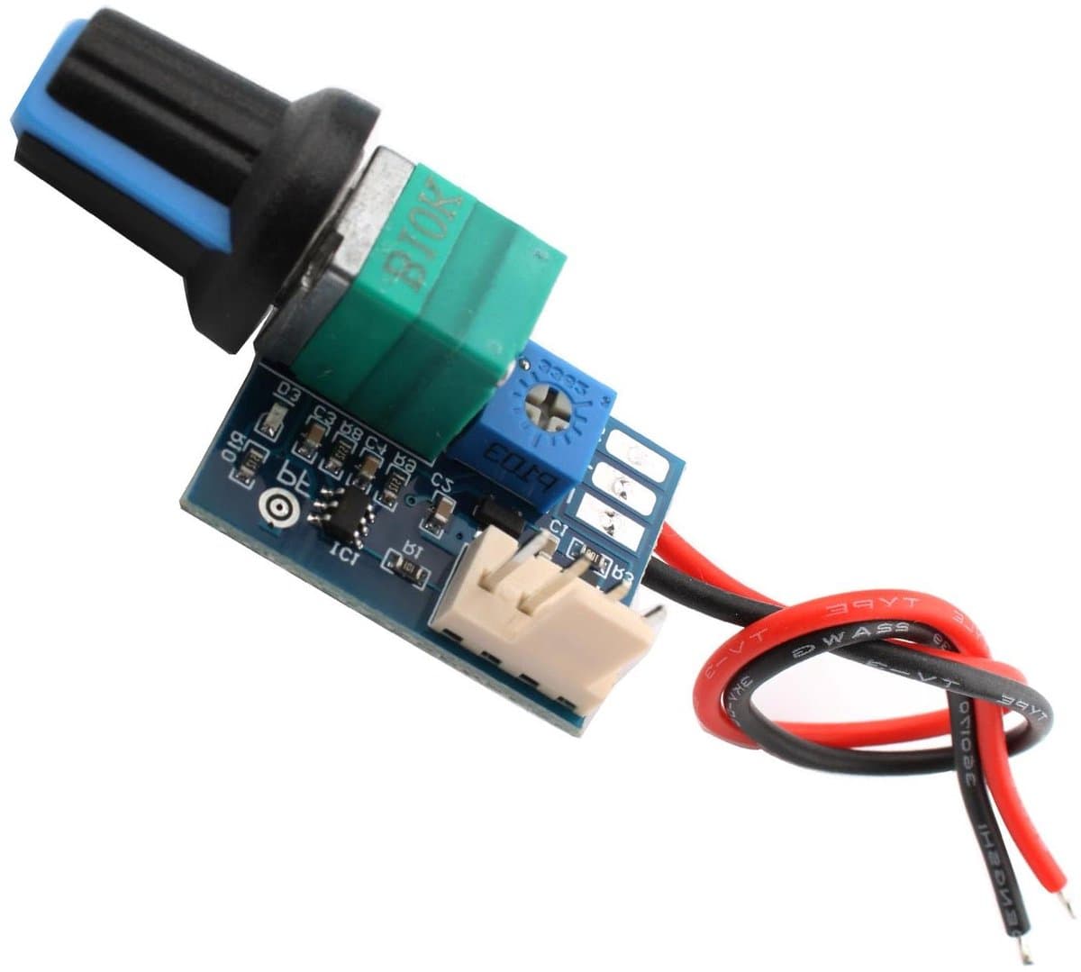 Ventilator Snelheidsregelaar - PWM Controller - PC Koeling Optimaliseren - Vierdraads PWM - 26 x 20 mm - Zwart