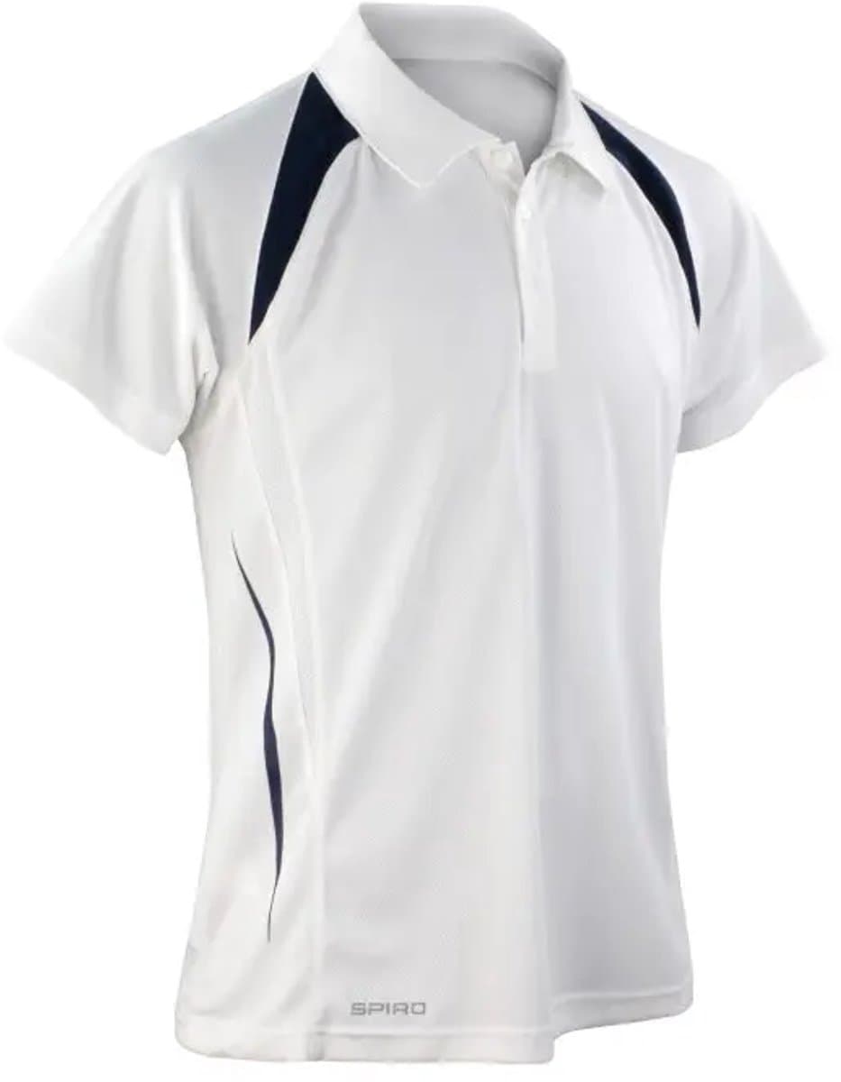 Spiro Team Spirit Polo - White/Navy - M