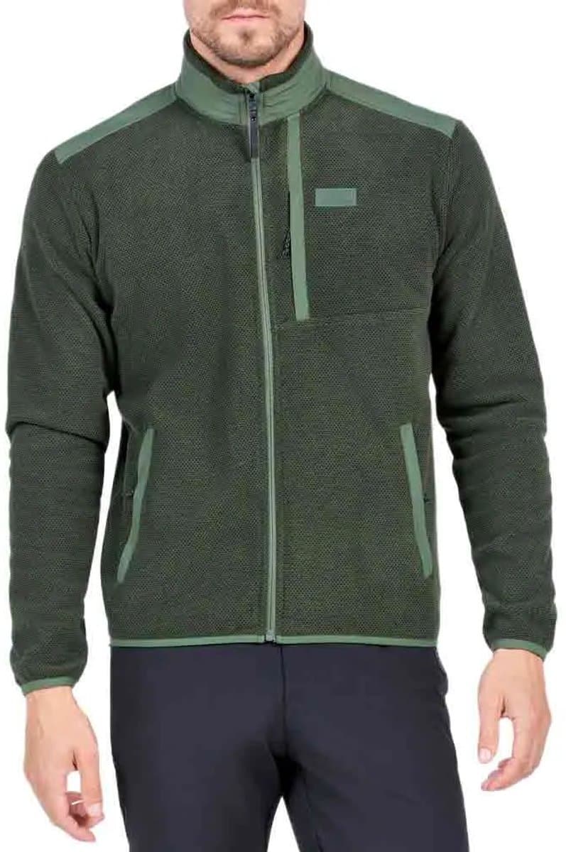 +8000 Bimbo Fleece Met Volledige Rits Groen L Man