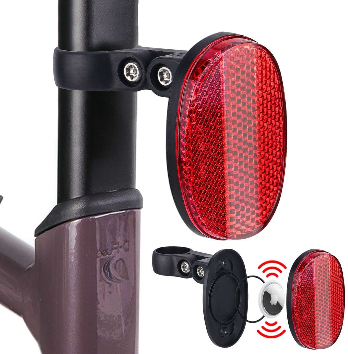 Volkano TagTrace Duo Fietsreflector met trackerhouder