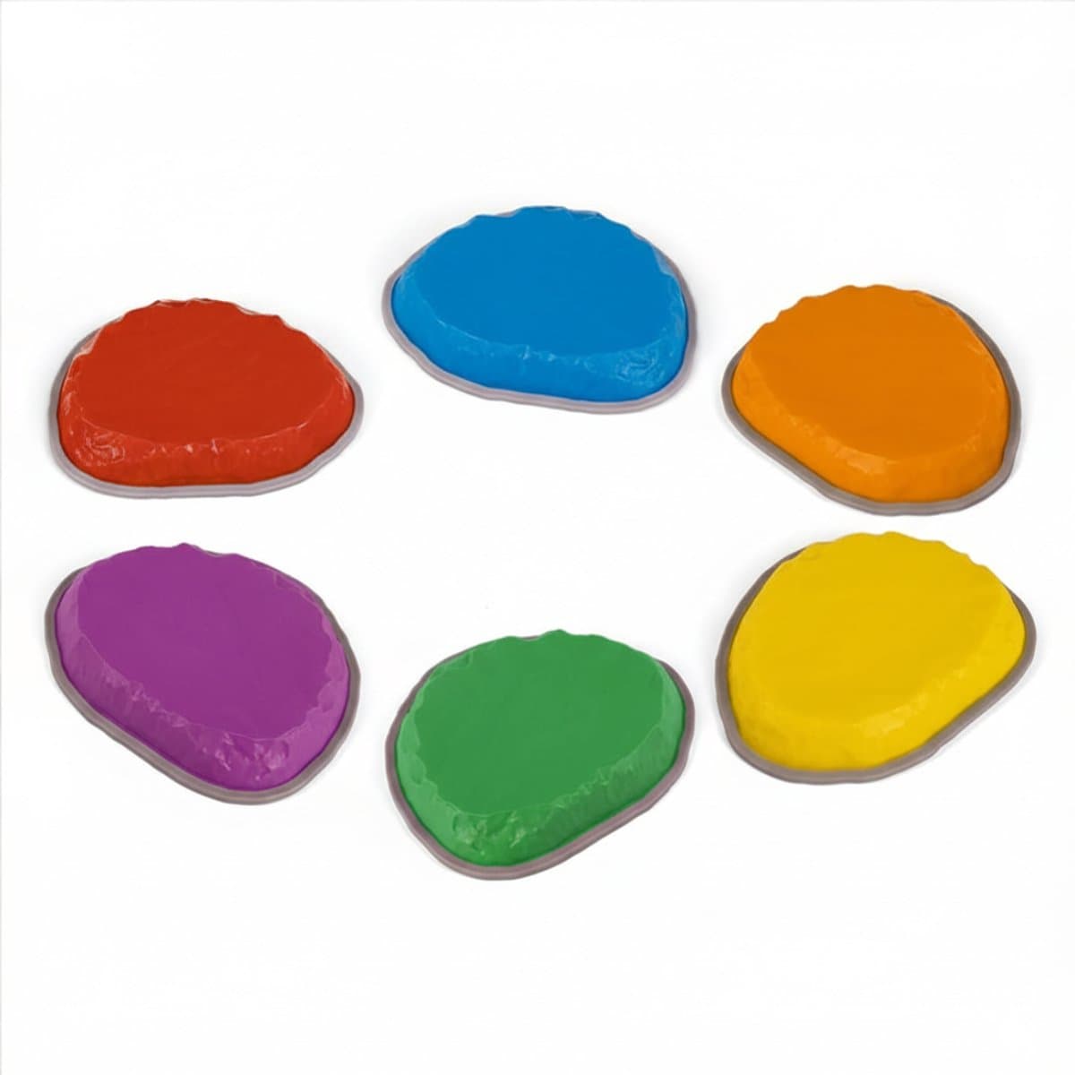 KIRA® Stapelstenen - 6 Stuks - Stapstenen - Balansspeelgoed - Multikleur - 23cm x 10cm x 19cm