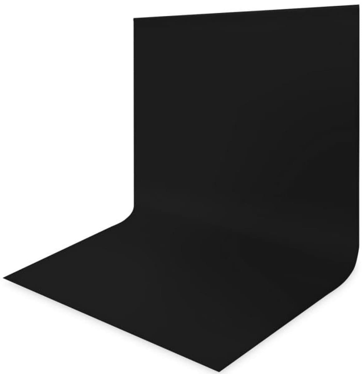 Solidchoice - Fotoachtergrond zwart 3 x 6 m, fotoachtergrond fotografie, fotoautomaten-achtergrond voor fotoshoot, feest, gordijn, fotografie, televisie, zoom, YouTube, video