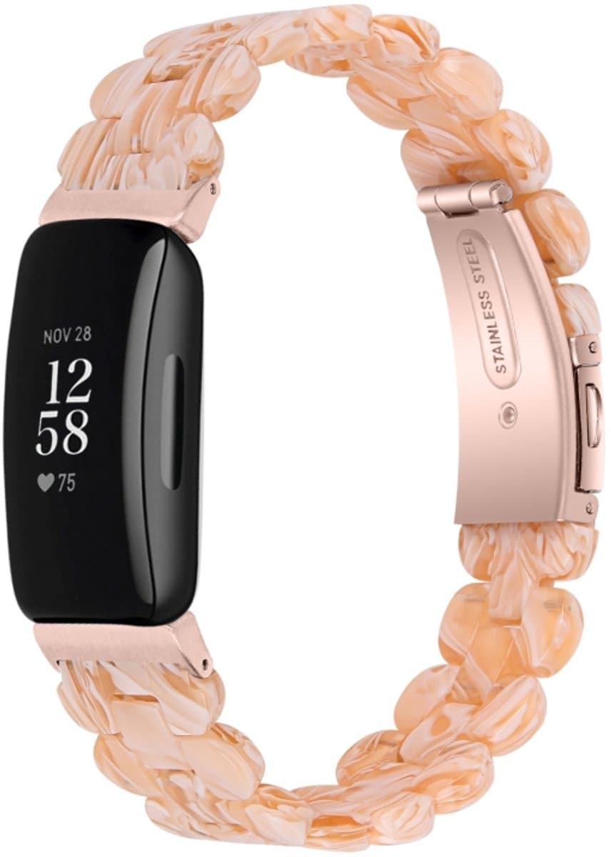 Voor Fitbit Inspire 2 / Inspire Oval Resin Replacement Watchband (Silk White)