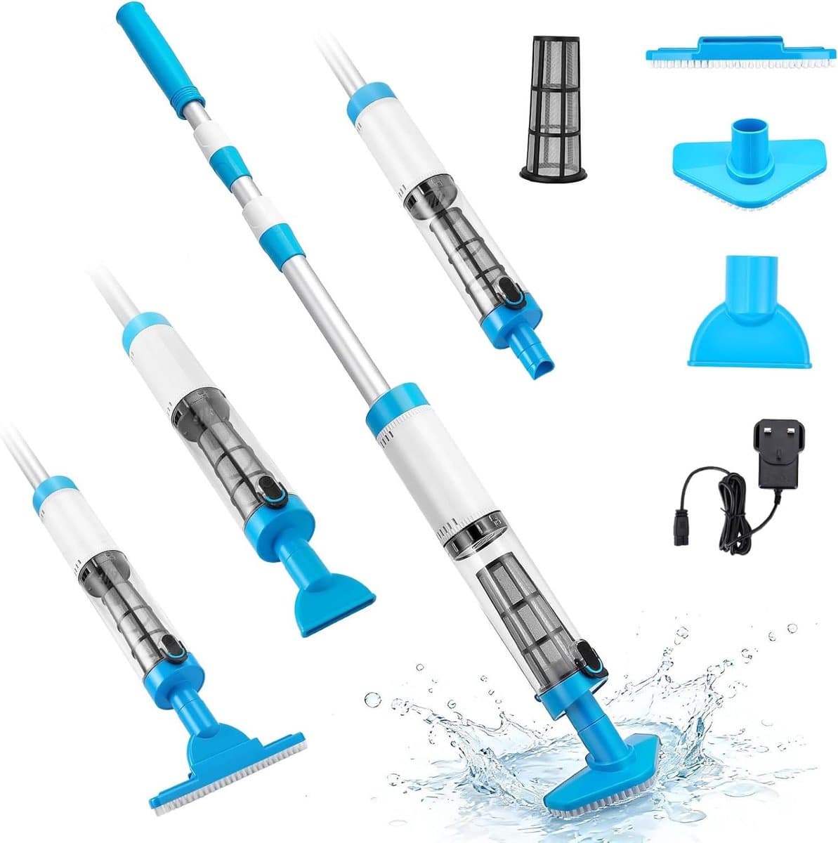 Draadloze Zwembad Stofzuiger - Pool Reiniger - Zwembad Onderhoud - Elektrisch Aangedreven - 1.79 kg - Blauw