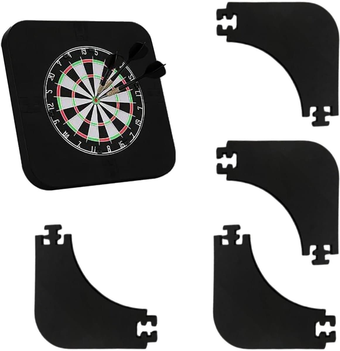 Dartbord Ring - Muur Beschermer - Schade Voorkomen - Verdikte Cushioning Constructie - 45 cm - Zwart