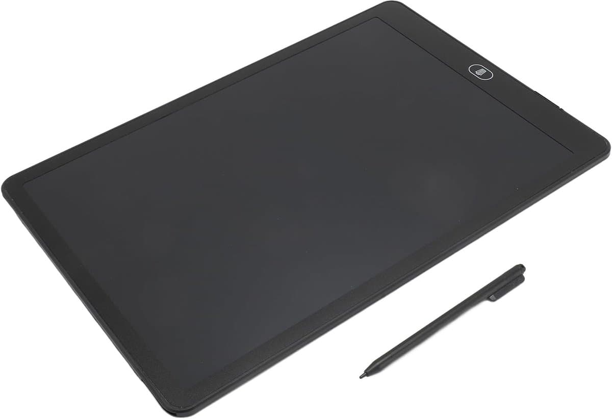 Elektronisch Tekenblok - Schrijftablet LCD - Kinderen Leren Tekenen - Oogzorg Flexibel Scherm - 16 Inch - Zwart