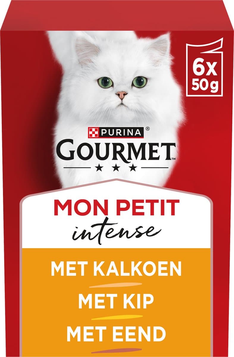 Kattenvoer Purina Gourmet Kip Pauw Eend 6 x 50 g