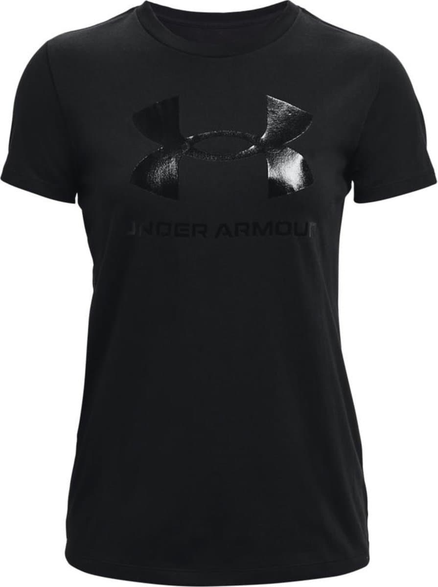 Under Armour Dames T-shirt Korte Mouwen Zwart Sportstyle Collectie XS_2
