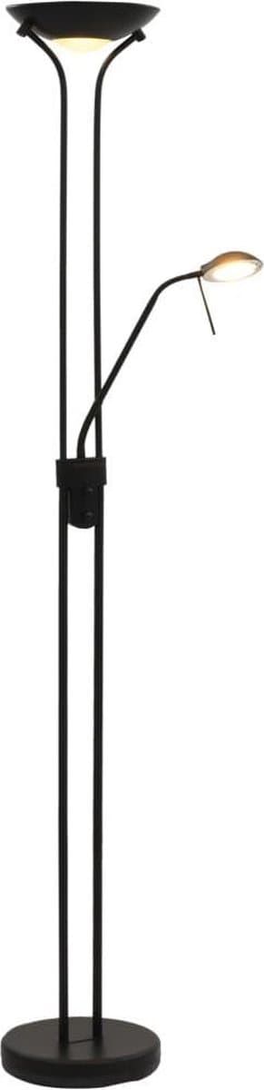 VidaXL LED Vloerlamp - Dimbaar, 23 W, zwart, 180 cm