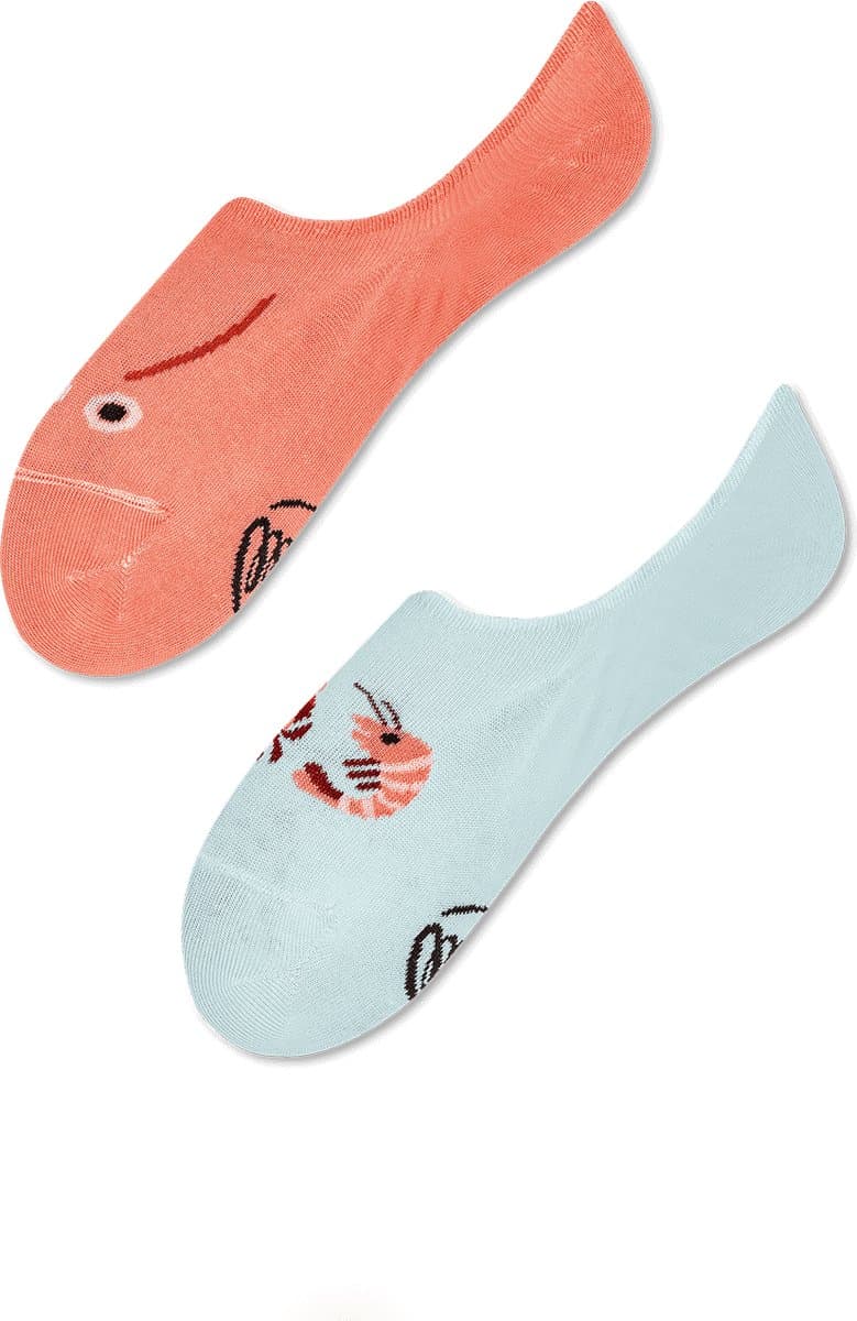 Many Mornings onzichtbare unisex sneakersokken - Frutti Di Mare No Show - Unisex - Maat: 35 - 38