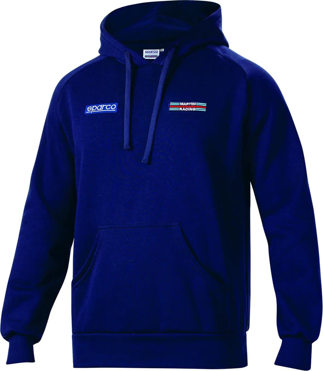 Sparco Martini Racing Big Stripes Martini Racing Hoodie - Marineblauw/Wit