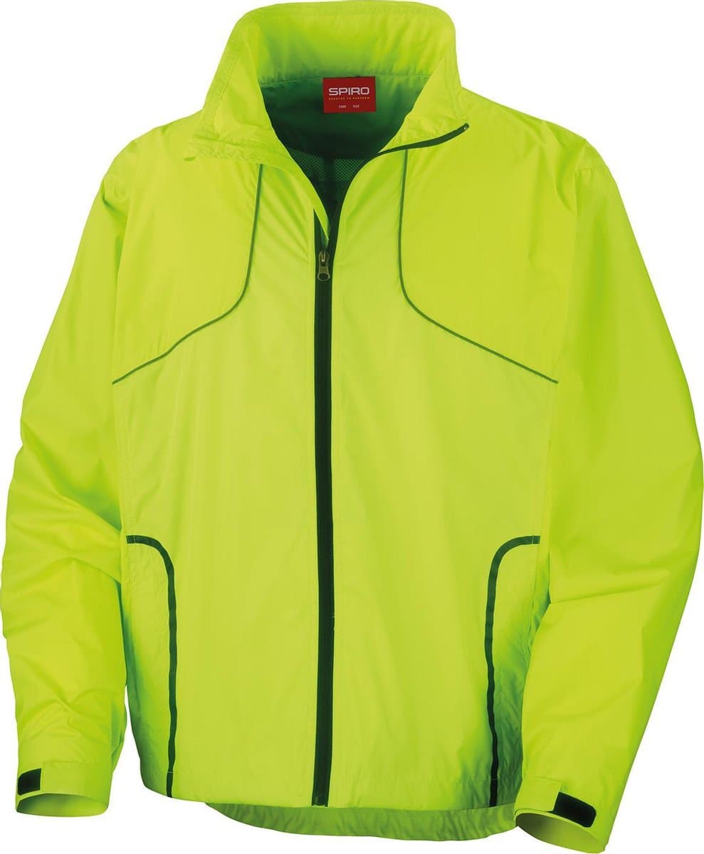 Spiro Unisex Crosslite Trail & Track Jacket S185X - Neon Lime - S